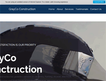 Tablet Screenshot of graycoconstruction.net